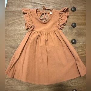 Charming Brown Kids Dress